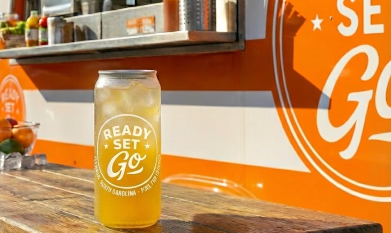 A lineup of Ready SET Go beverages